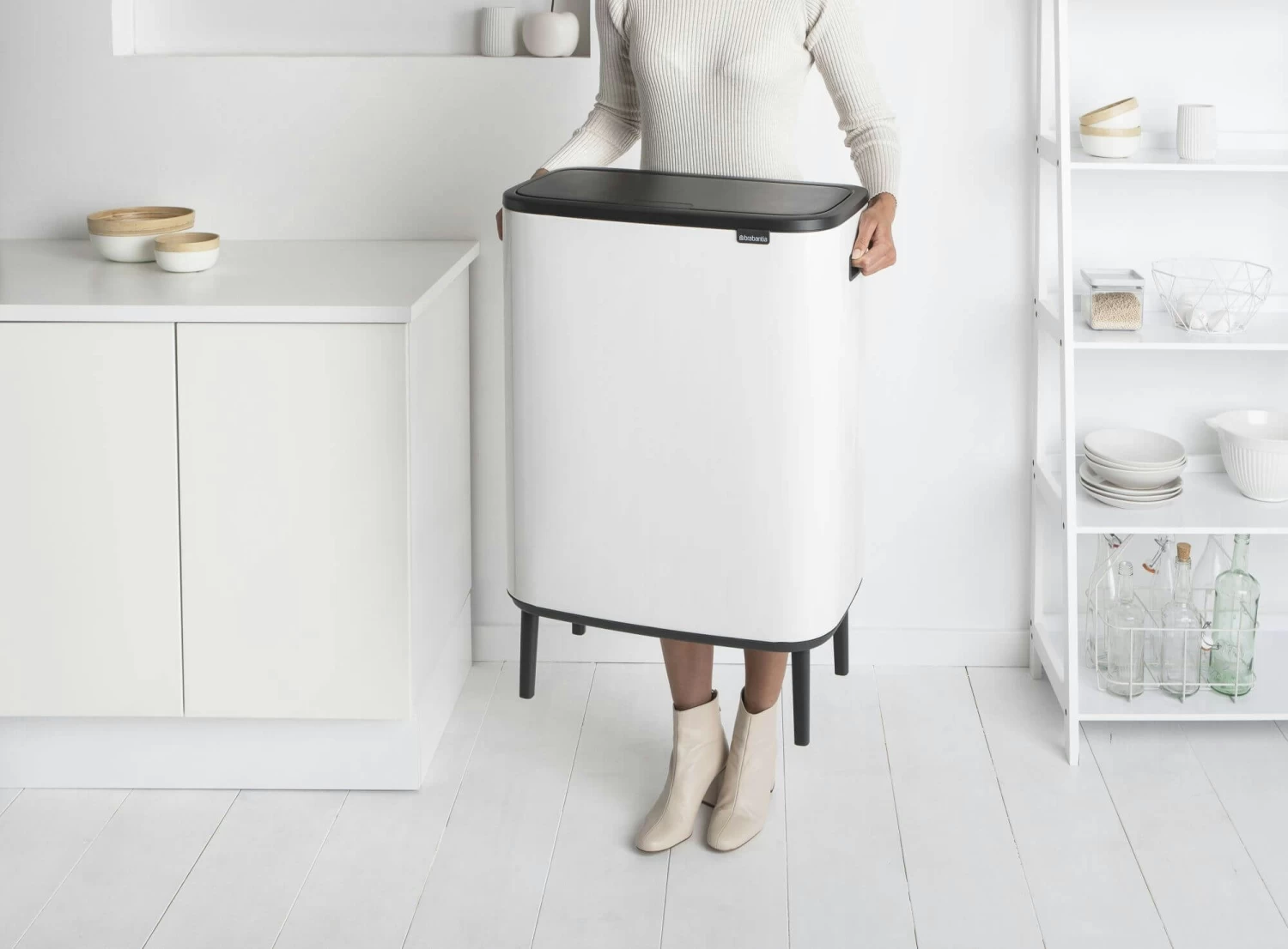 Brabantia Bo Touch Bin Hi 60 Liter White - Afbeelding 12