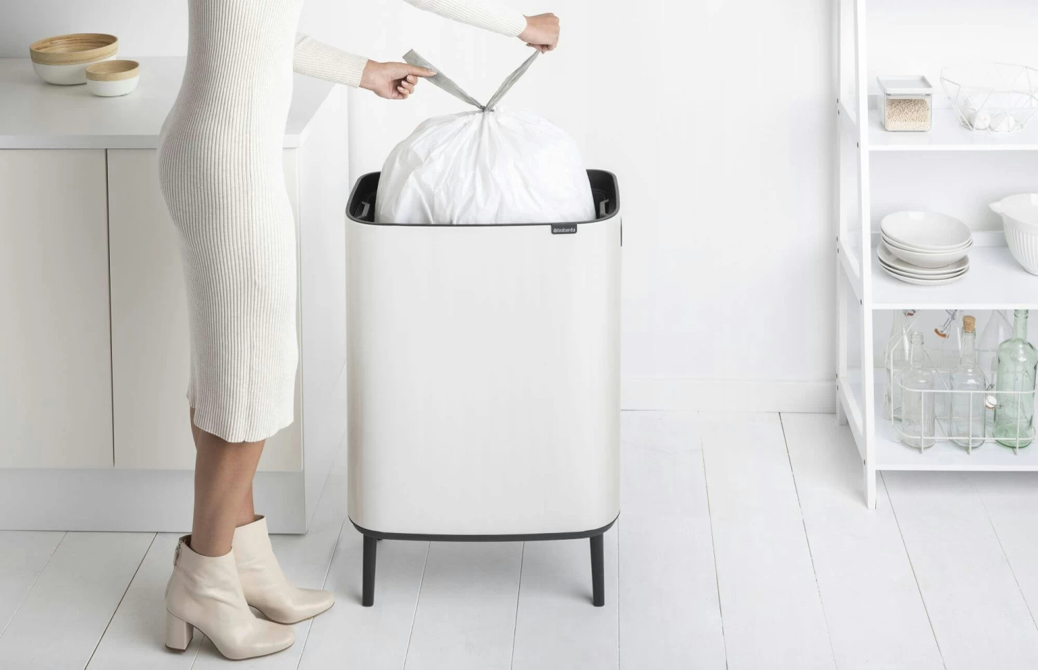 Brabantia Bo Touch Bin Hi 60 Liter White - Afbeelding 11