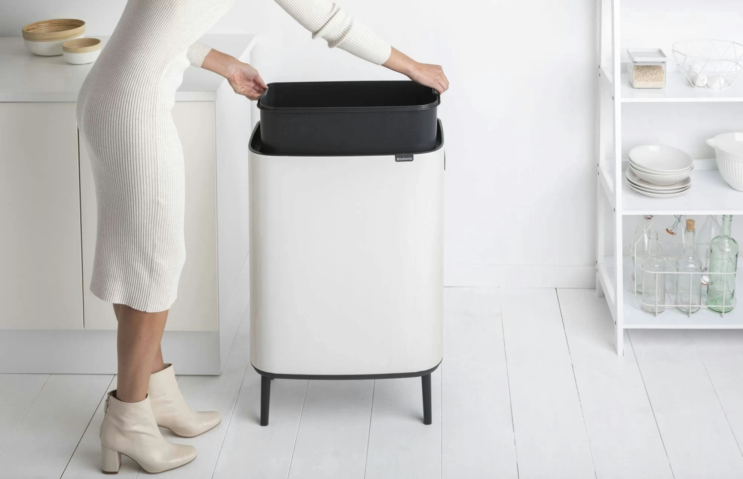 Brabantia Bo Touch Bin Hi 60 Liter White - Afbeelding 10