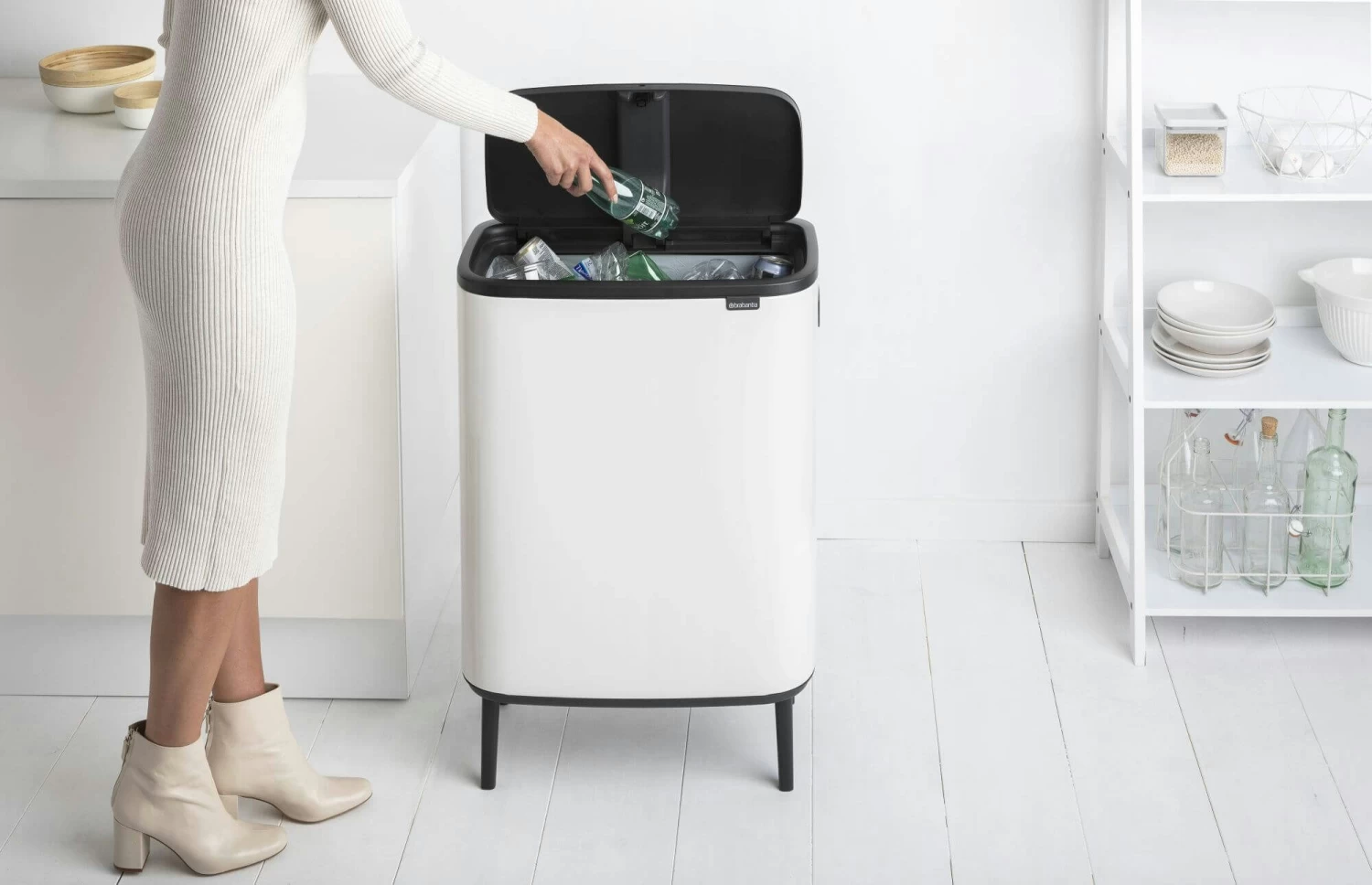 Brabantia Bo Touch Bin Hi 60 Liter White - Afbeelding 8