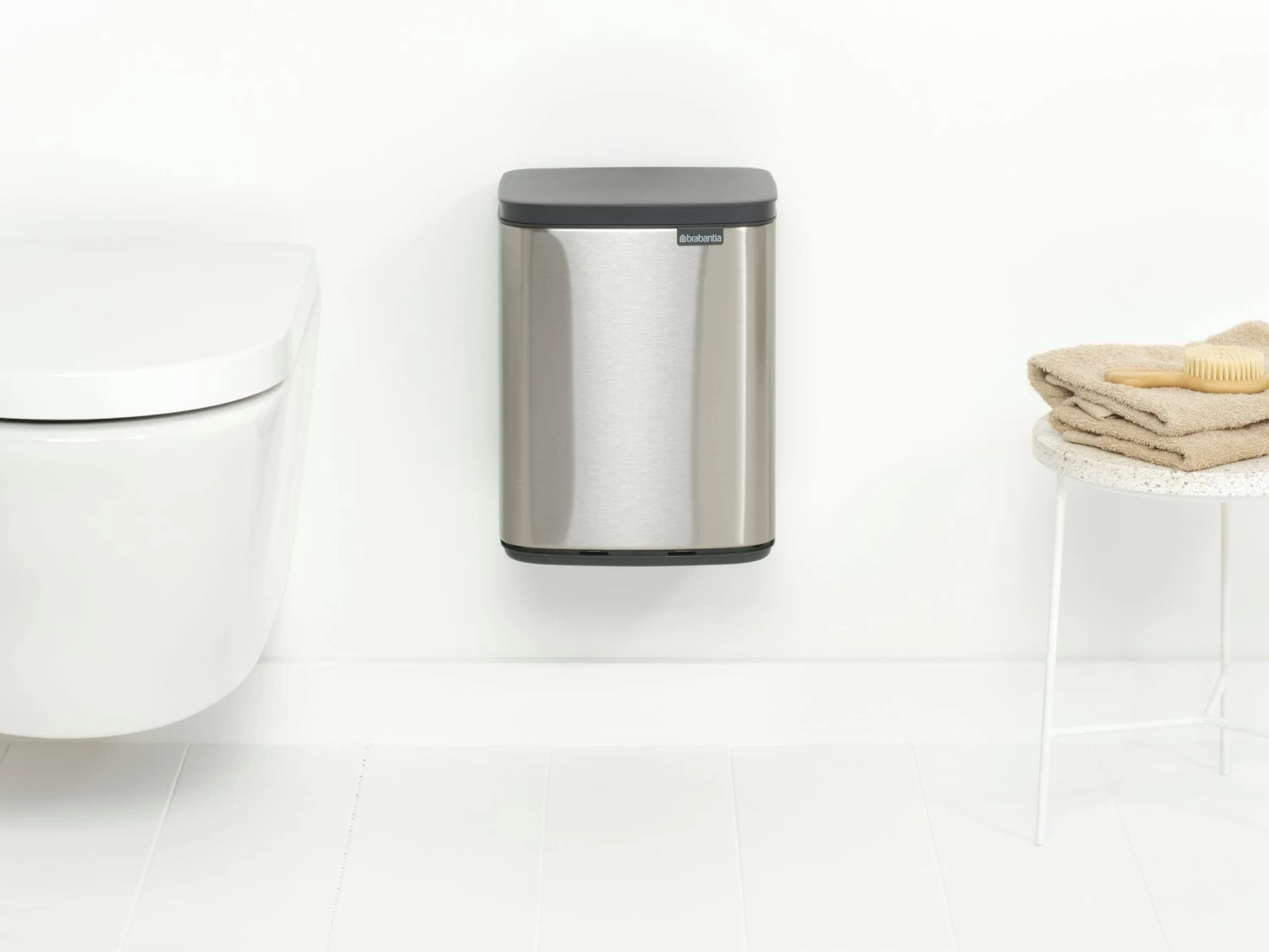 Brabantia Bo Touch Bin 7 Liter Met Kunststof Binnenemmer Matt Steel Fpp - Afbeelding 2