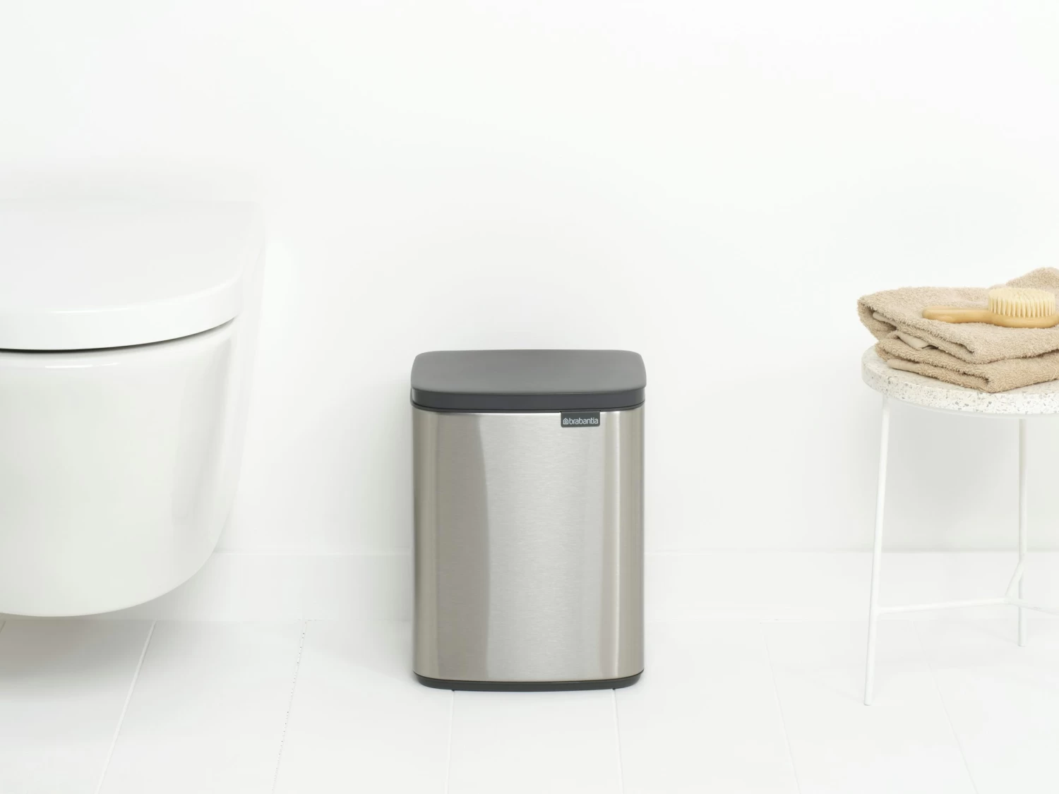 Brabantia Bo Touch Bin 7 Liter Met Kunststof Binnenemmer Matt Steel Fpp