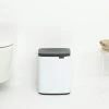 Brabantia Bo Touch Bin 7 Liter Met Kunststof Binnenemmer White