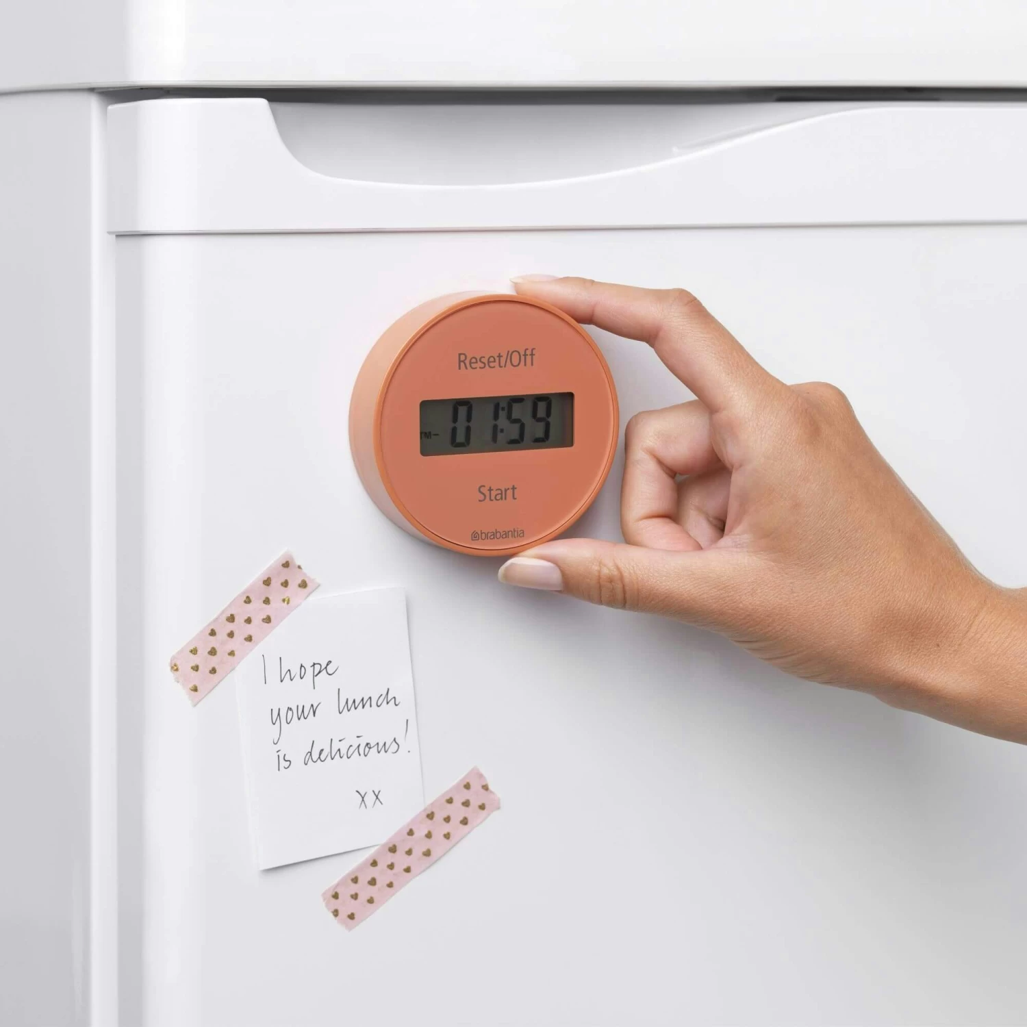 Brabantia Kookwekker Met Magneet Tasty+ Terracotta Pink - Afbeelding 6