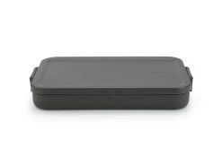 Brabantia Make & Take Lunchbox Plat, Kunststof Dark Grey