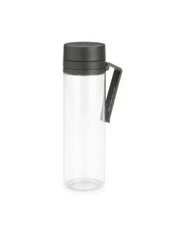 Brabantia Make & Take Waterfles Met Zeef 0,5 Liter Dark Grey