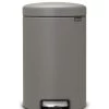 Brabantia Pedaalemmer Newlcon 12 Liter Mineral Concrete Grey