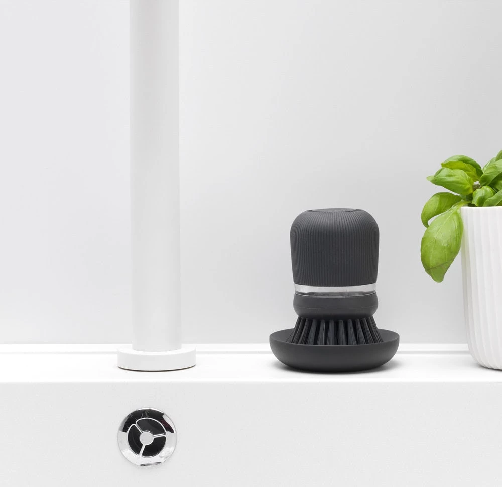 Brabantia Afwasborstel Met Zeepreservoir Dark Grey - Afbeelding 6