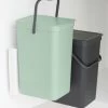 Brabantia Sort En Go Inbouwemmer 2x16 Liter Jade Green Grey