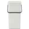 Brabantia Sort En Go Afvalemmer 16 Liter Light Grey