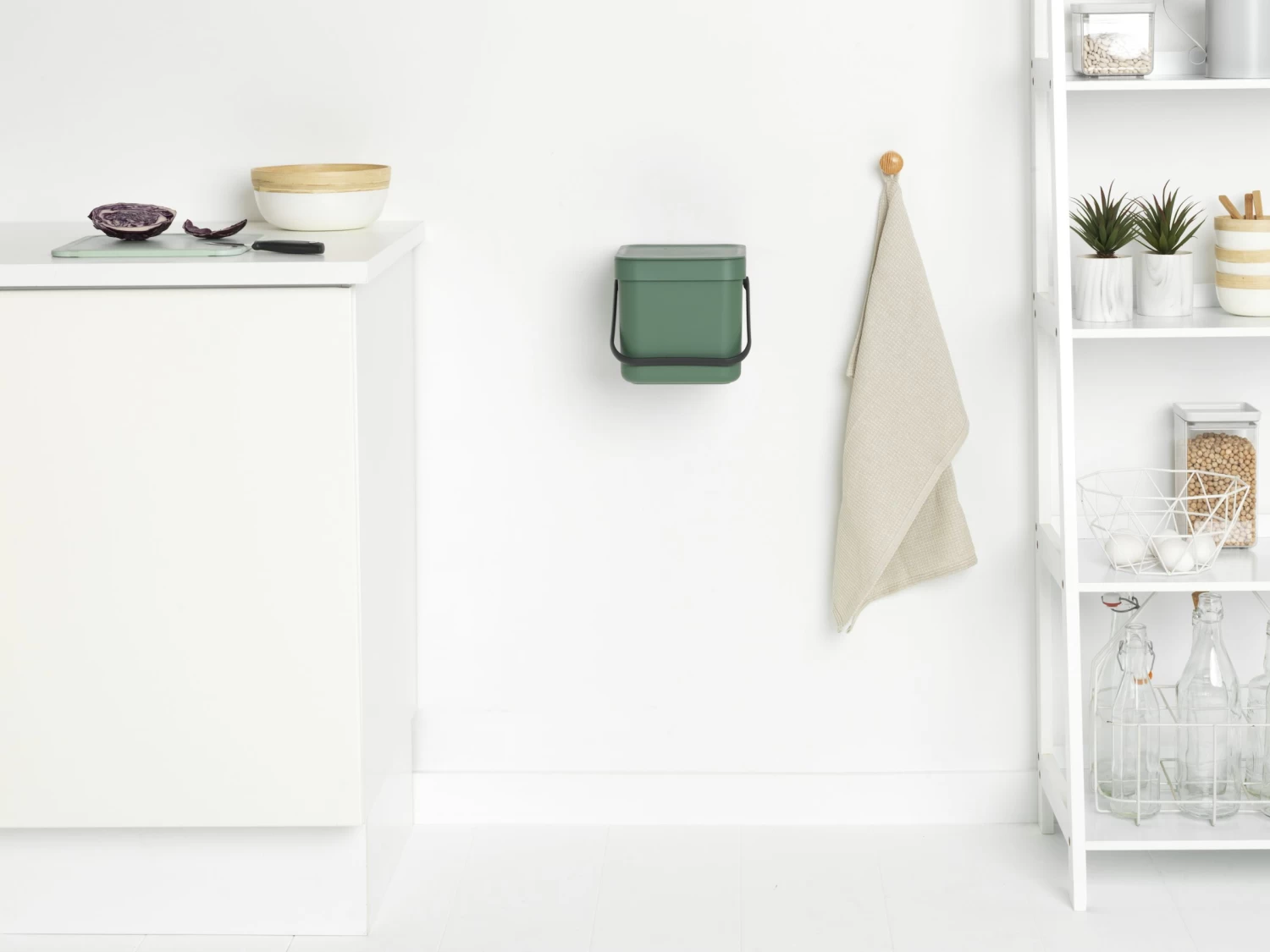 Brabantia Sort & Go Afvalemmer 6 Liter Fir Green - Afbeelding 5