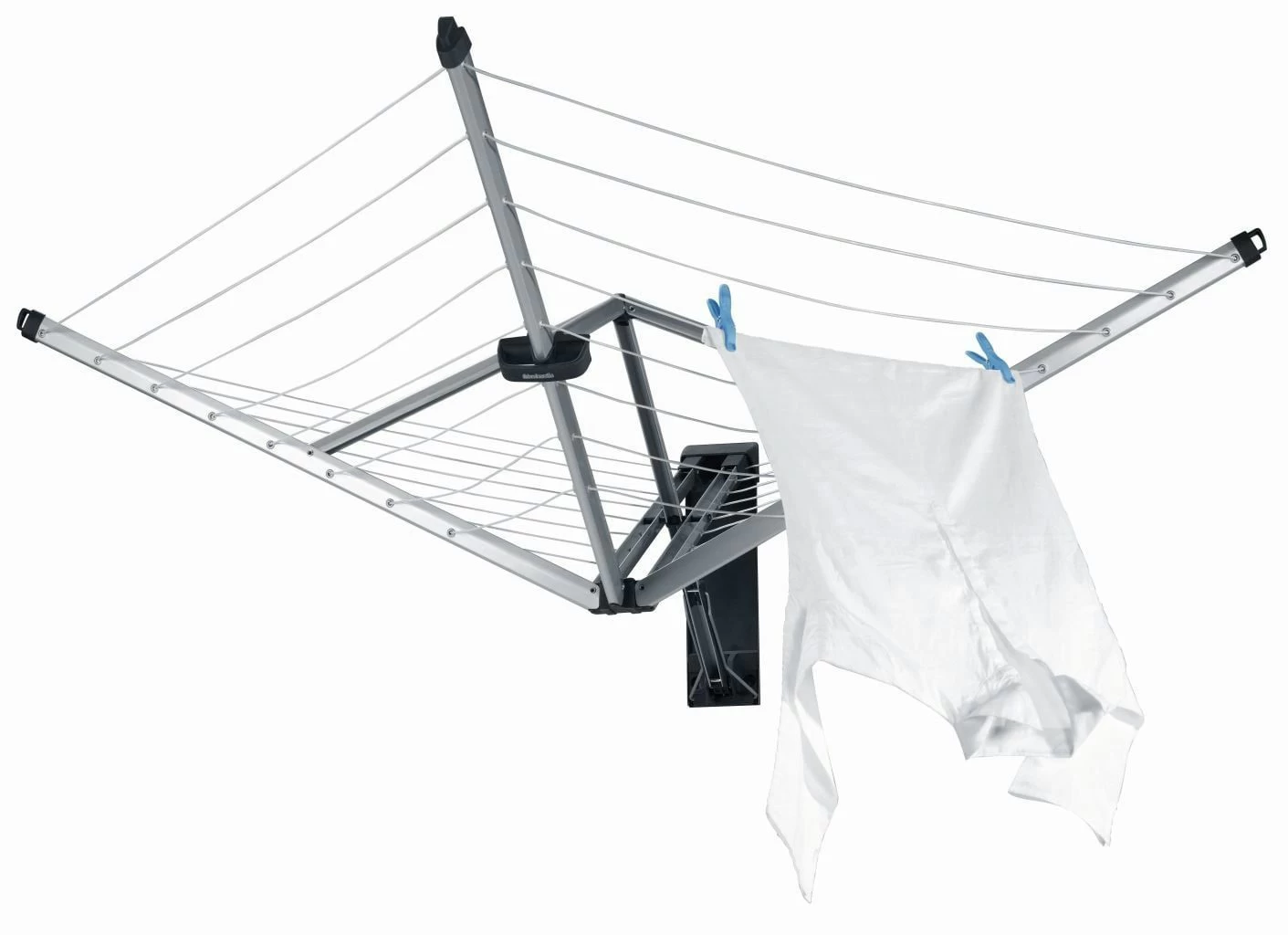 Brabantia Wanddroger WallFix 24 Meter Met Beschermhoes - Afbeelding 2