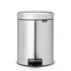 Brabantia Pedaalemmer Newlcon 5 Liter Matt Steel Fingerprint Proof