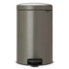 Brabantia Pedaalemmer Newlcon 20 Liter Platinum